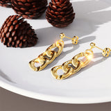 Bullion Gold Alti Dangle Gold Layered Earrings