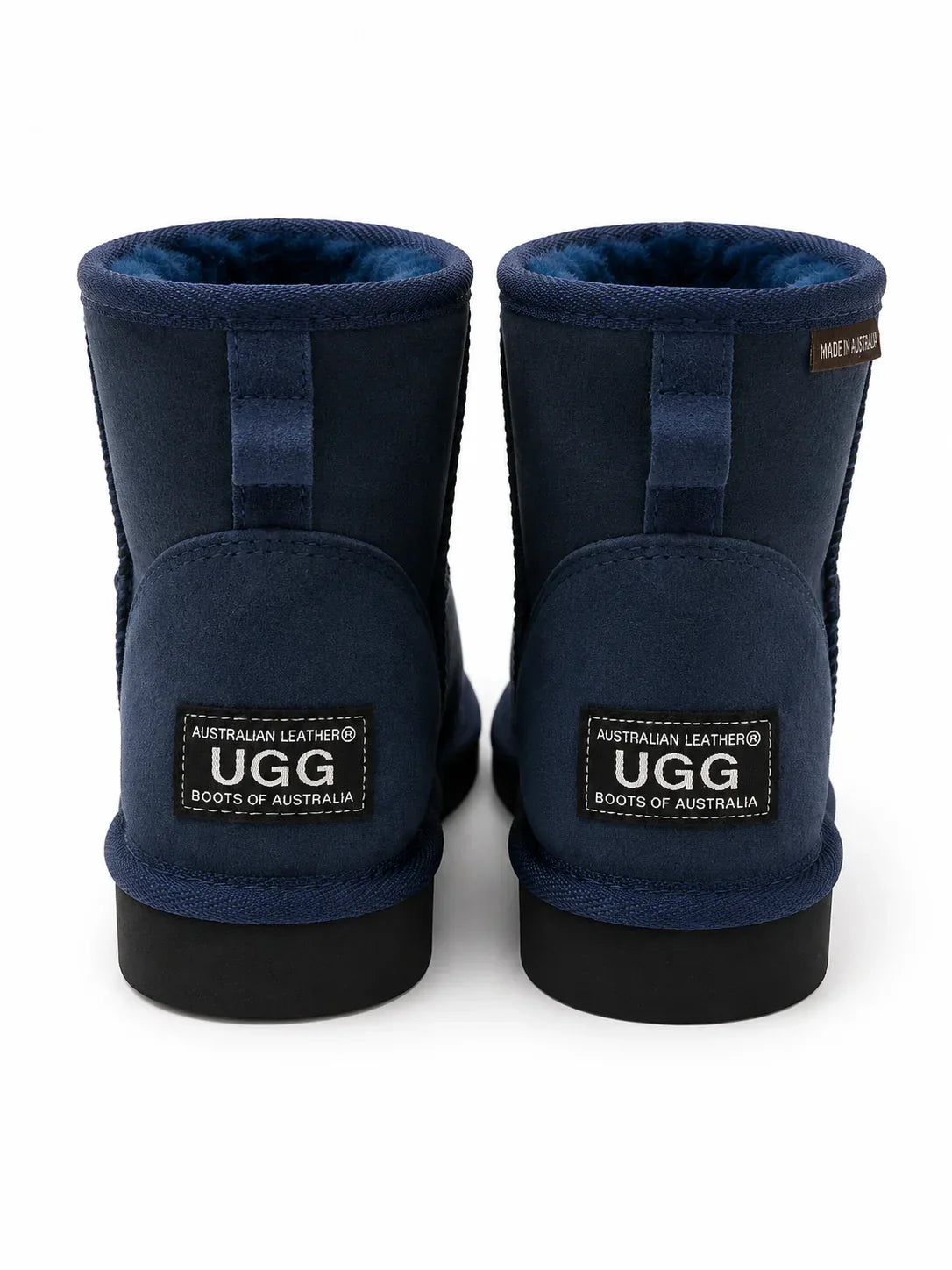 Australian Leather Ugg Mini Uggs - Navy - AU14