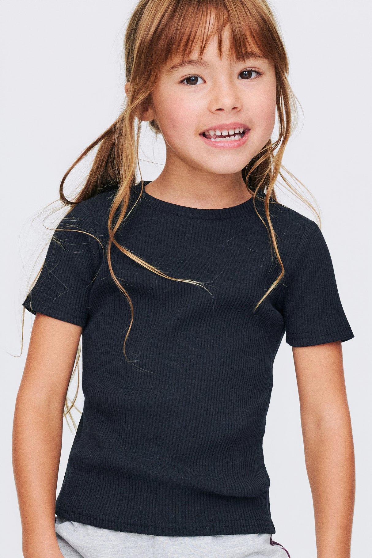 Cotton On Kids Girls Fitted Short Sleeve Essential Tee - Black
