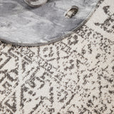 Chrome Addison Silver Rug
