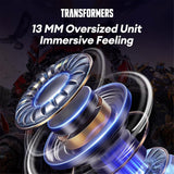 Transformers TWS Wireless Earbud Earphones Bluetooth V5.3 ENC Noise Reduction TF-T01 - Yellow