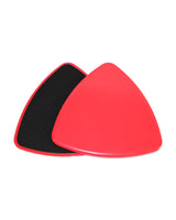 Core Sliders Gliding Discs Exercise Gym Fitness Foam Triangle Pad Pair Red