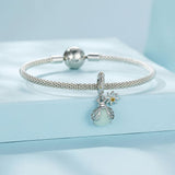 Solid 925 Signature Silver Bug Sparkle Charm
