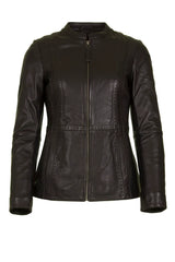 Womens Leather Jacket in Black