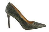 Bosccolo Womens Spike Heels Linen - Dark Green