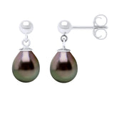 Drop Drop Earrings Tahitian Pearl White Gold 8-9mm