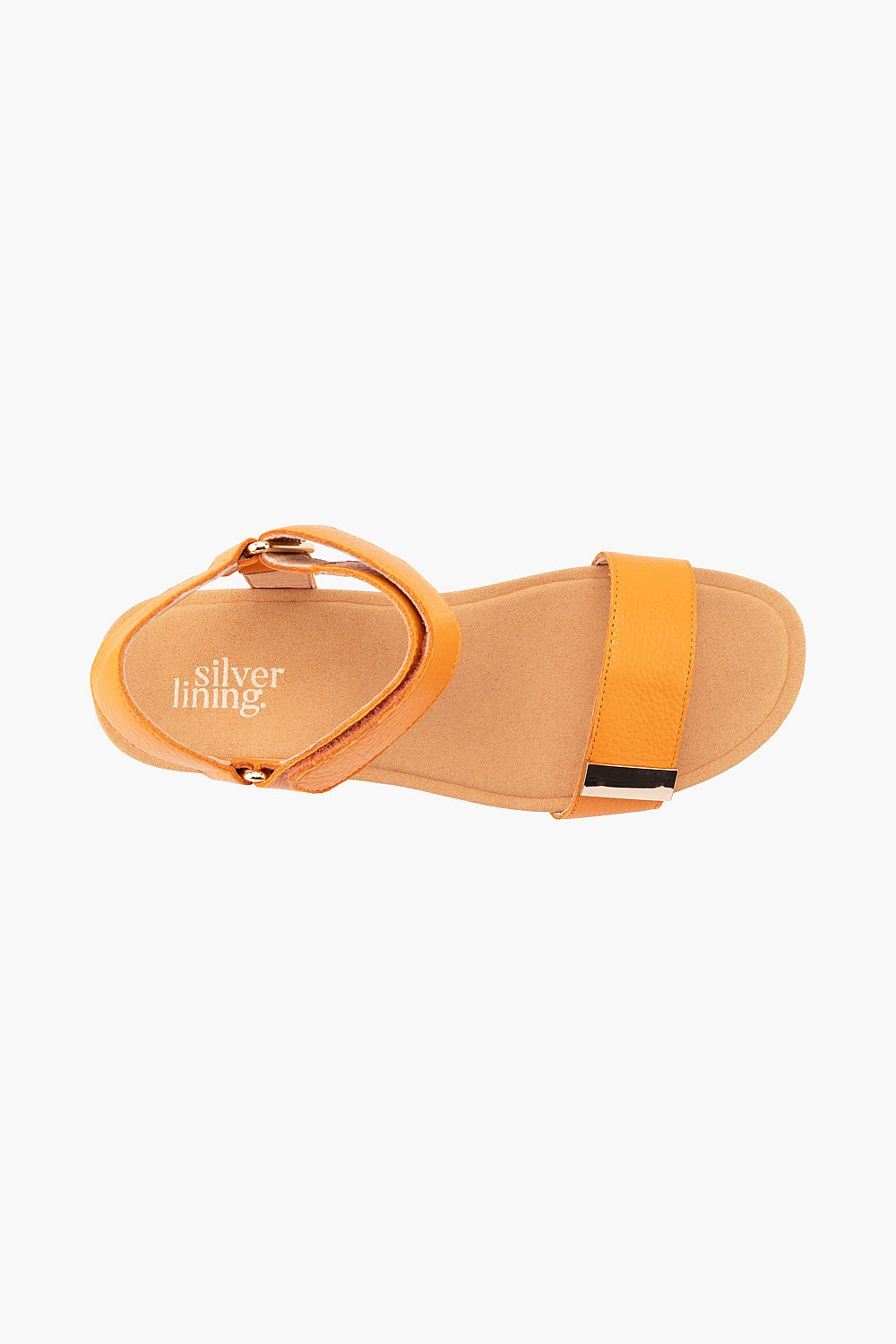 Silver Lining Utica Plain Arancio Pebble