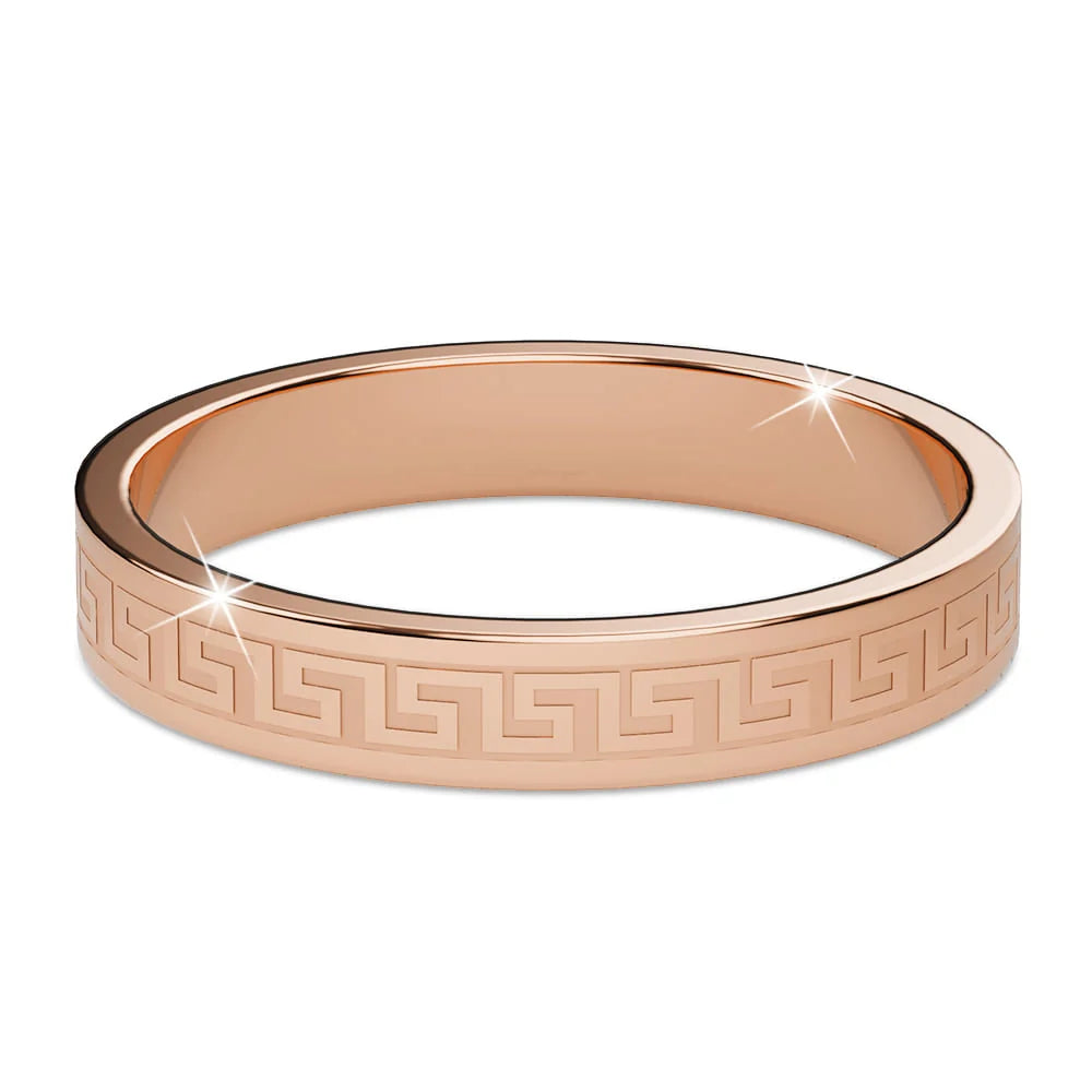 Bullion Gold Javaid Meander Ring in Rose Gold