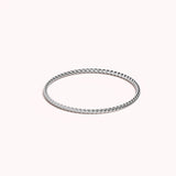 Solid 925 Sterling Silver Spiral Rope Stacking Ring