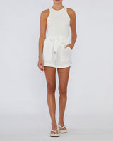 Amelius Sahara Linen Shorts - White