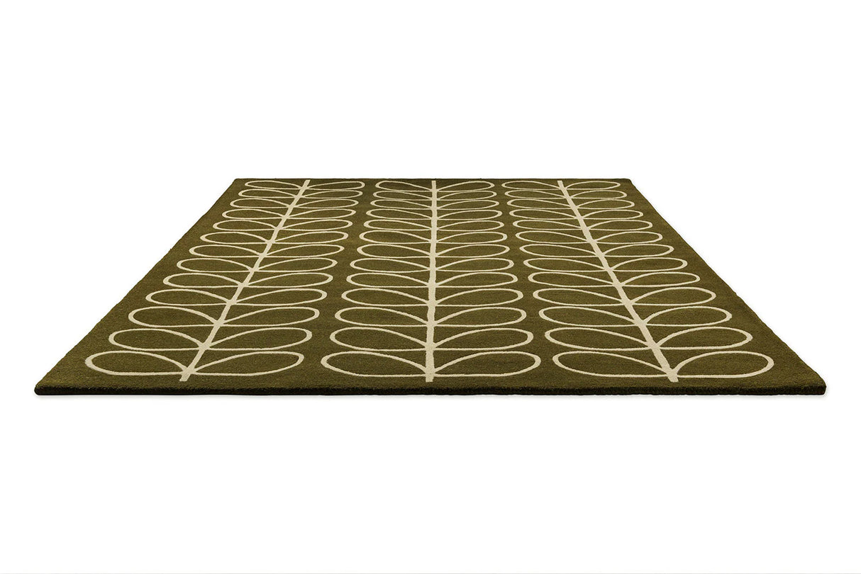 Orla Kiely Linear Stem Olive 060501 Rug