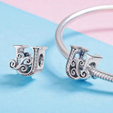 Solid 925 Sterling Silver Vintage Inspired Antique Alphabet Charm