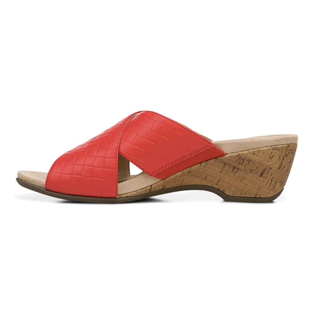 Vionic Leticia Wedge Sandal - Poppy