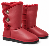 Australian Leather Ugg Classic Long 2Button - Metallic Tomato - AU5