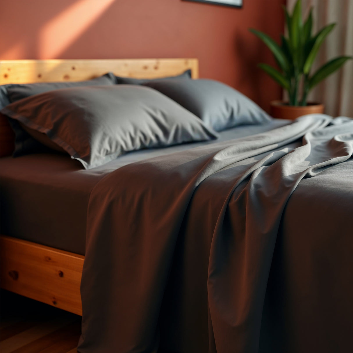 Royal Comfort Balmain 1000TC Bamboo cotton Sheet Sets- Pewter