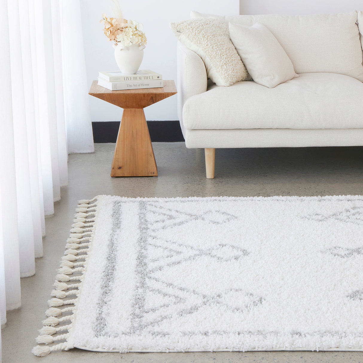 Casablanca Temara White Rug