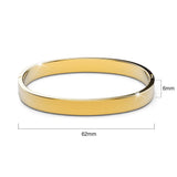 Bullion Gold Serena Solid Flat Hinged Bangle in Gold