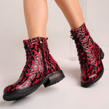 Bosccolo Womens Boots - Black/Red