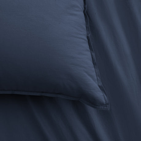 Accessorize Stone Washed Cotton Quilt Cover Set - Denim