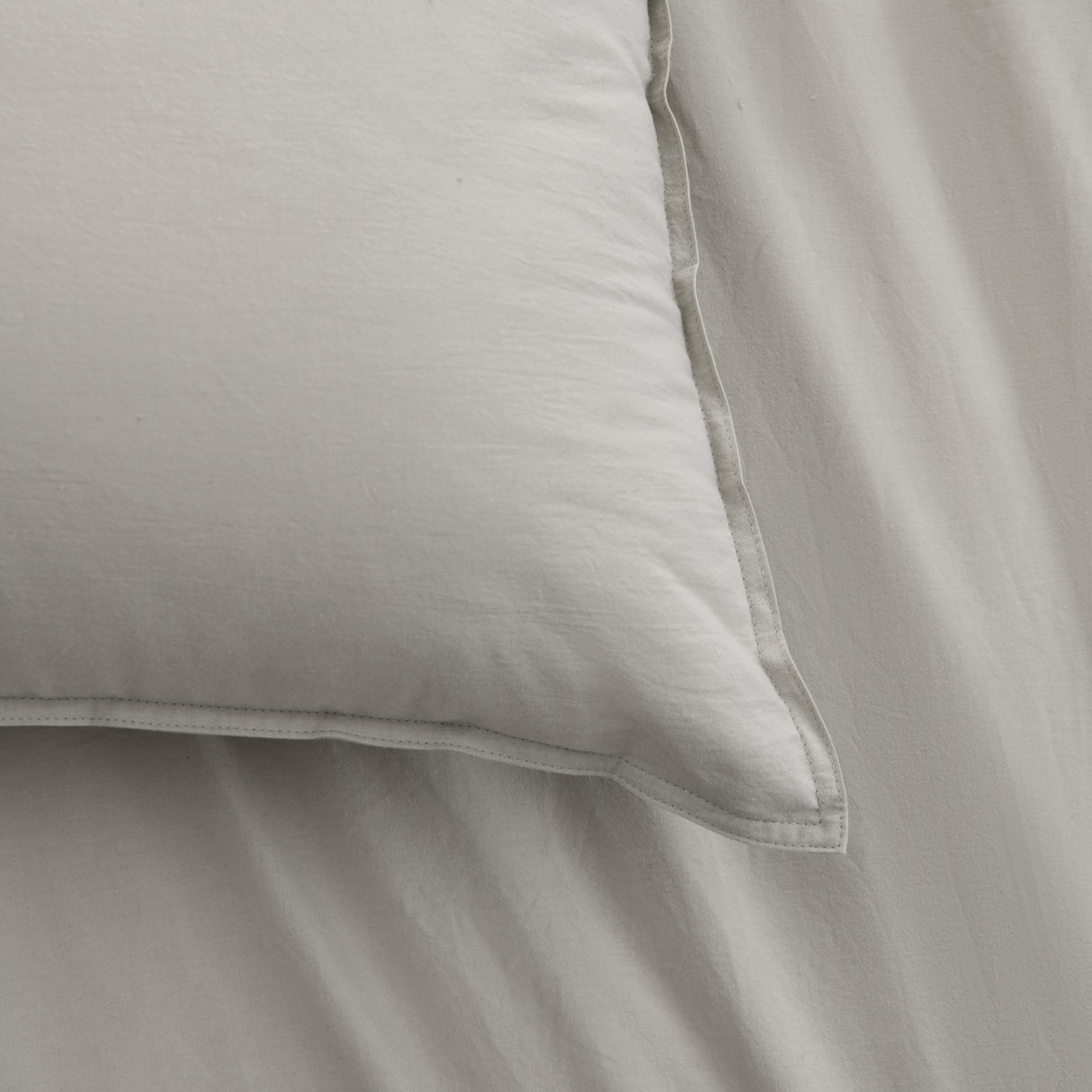Accessorize Stone Washed Cotton Quilt Cover Set - Stone