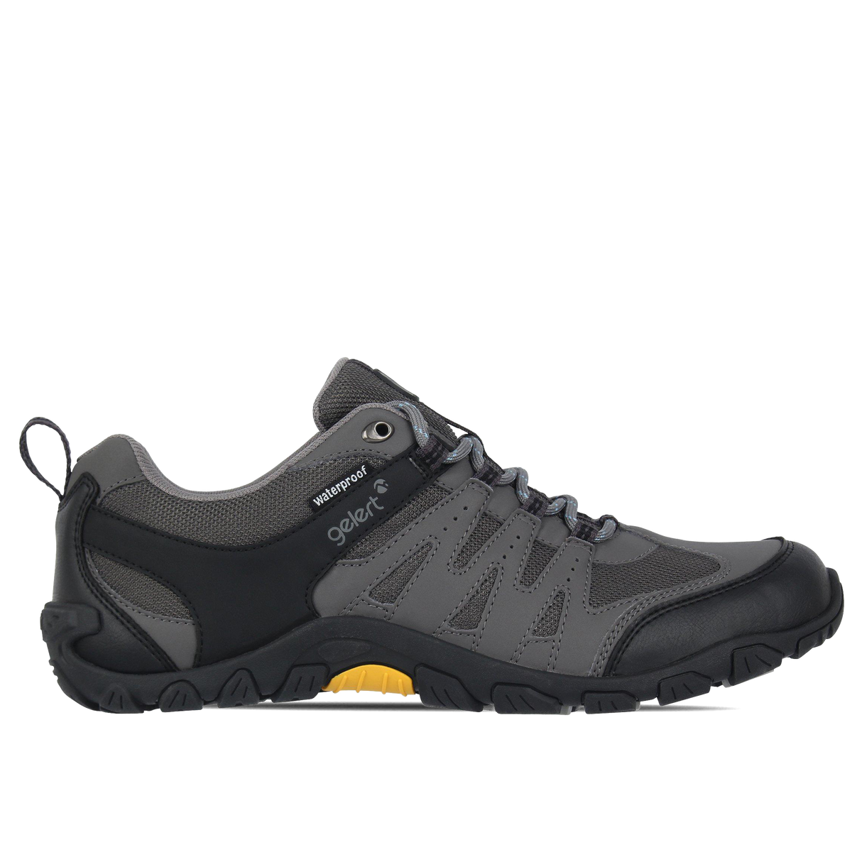 Gelert Men's Rocky Waterproof Walking Shoes Grey Charcoal