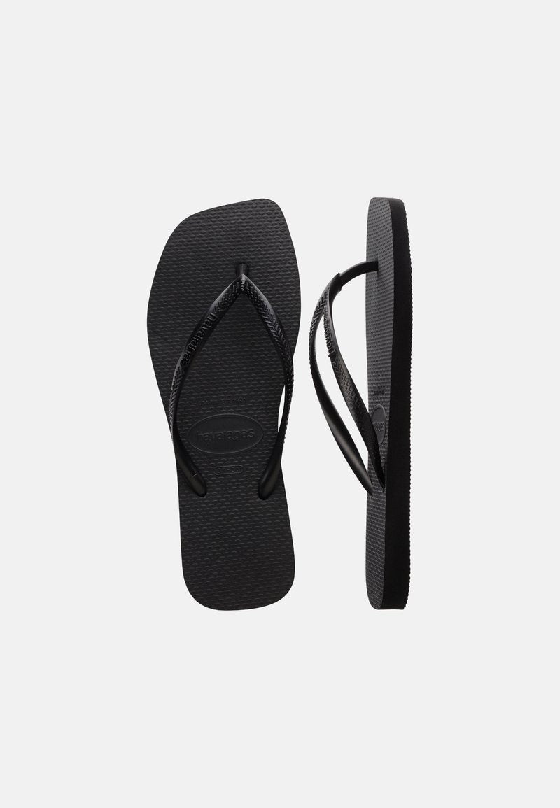 Havaianas Women's Slim Square Thongs - Black