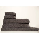 Homelife Naxos Diamond 5 Piece Towel Pack Charcoal