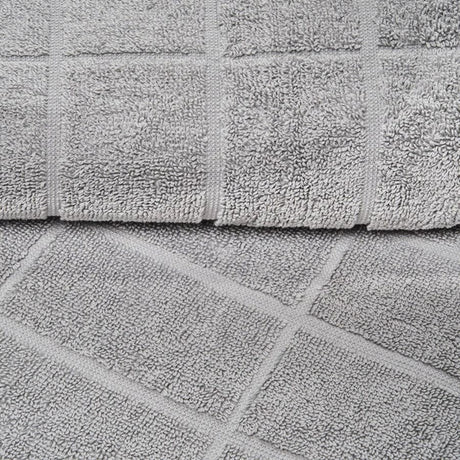 Homelife Naxos Diamond 5 Piece Towel Pack Silver