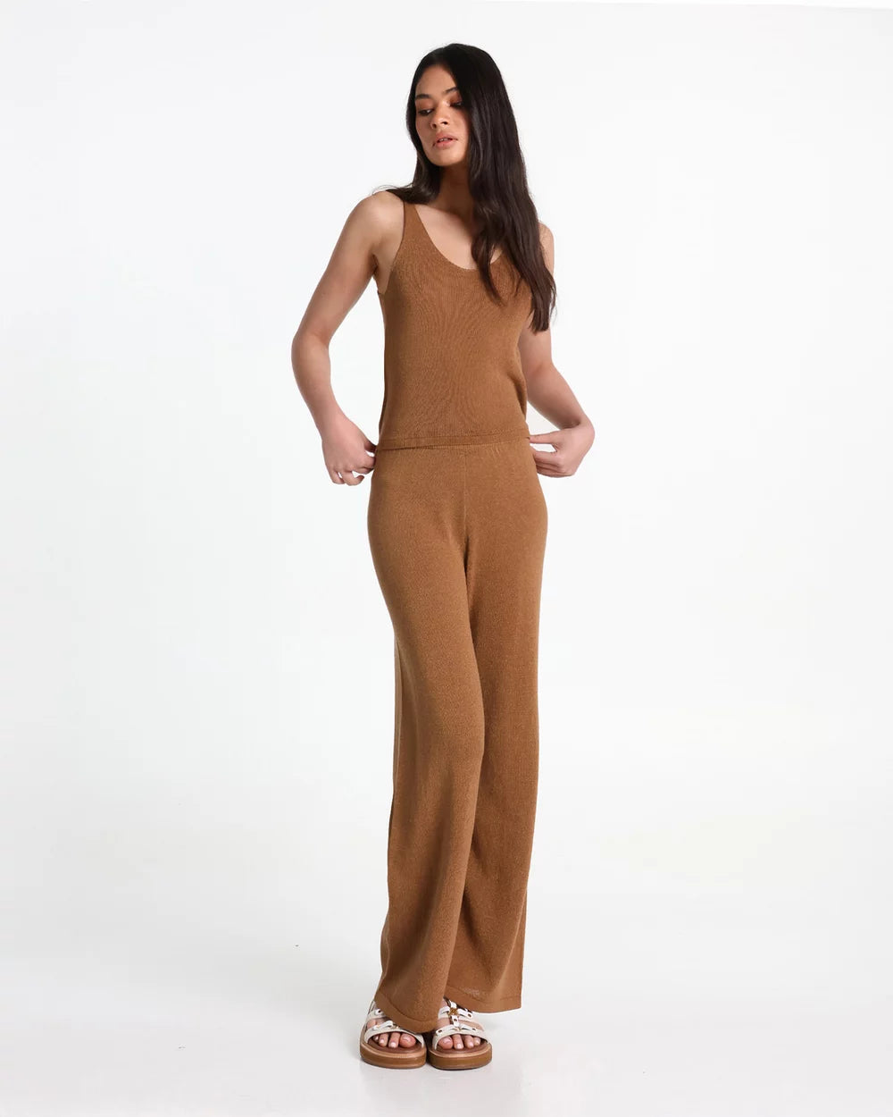 Lost In Lunar Women's Raya Knit Top - Toffee