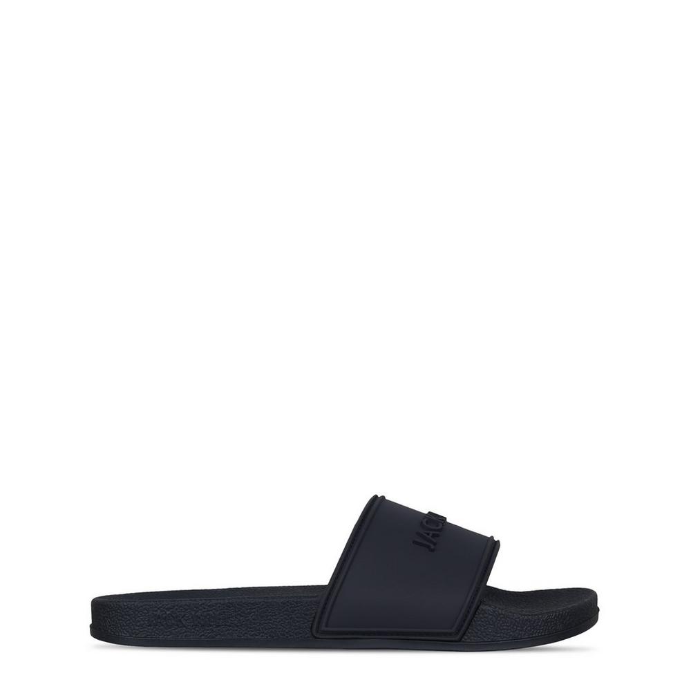 Jack Wills Mens Minimal Logo Sliders Navy