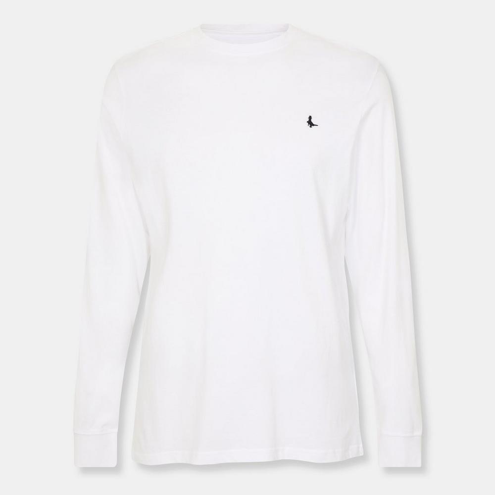 Jack Wills Mens Sandleford Long Sleeve T-Shirt - White