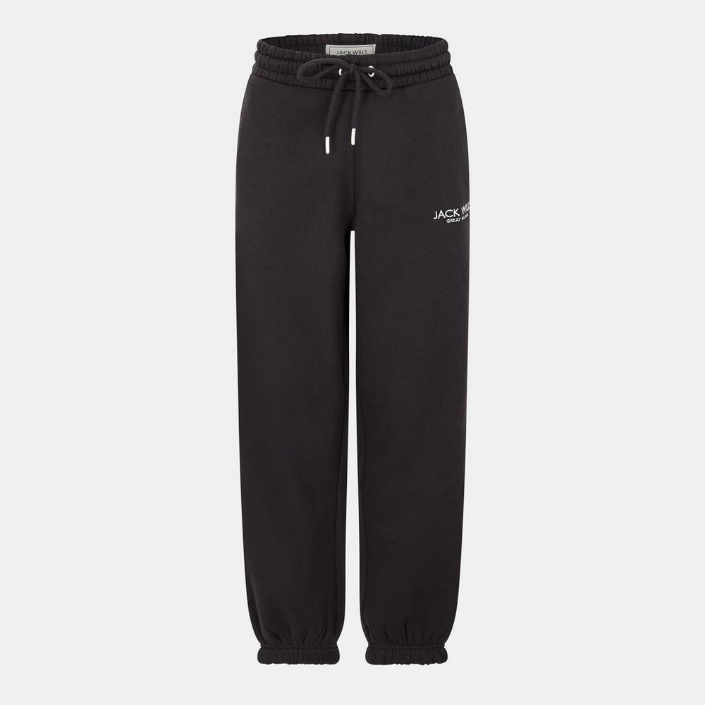 Jack Wills Womens Bayton Oversized Joggger - Black