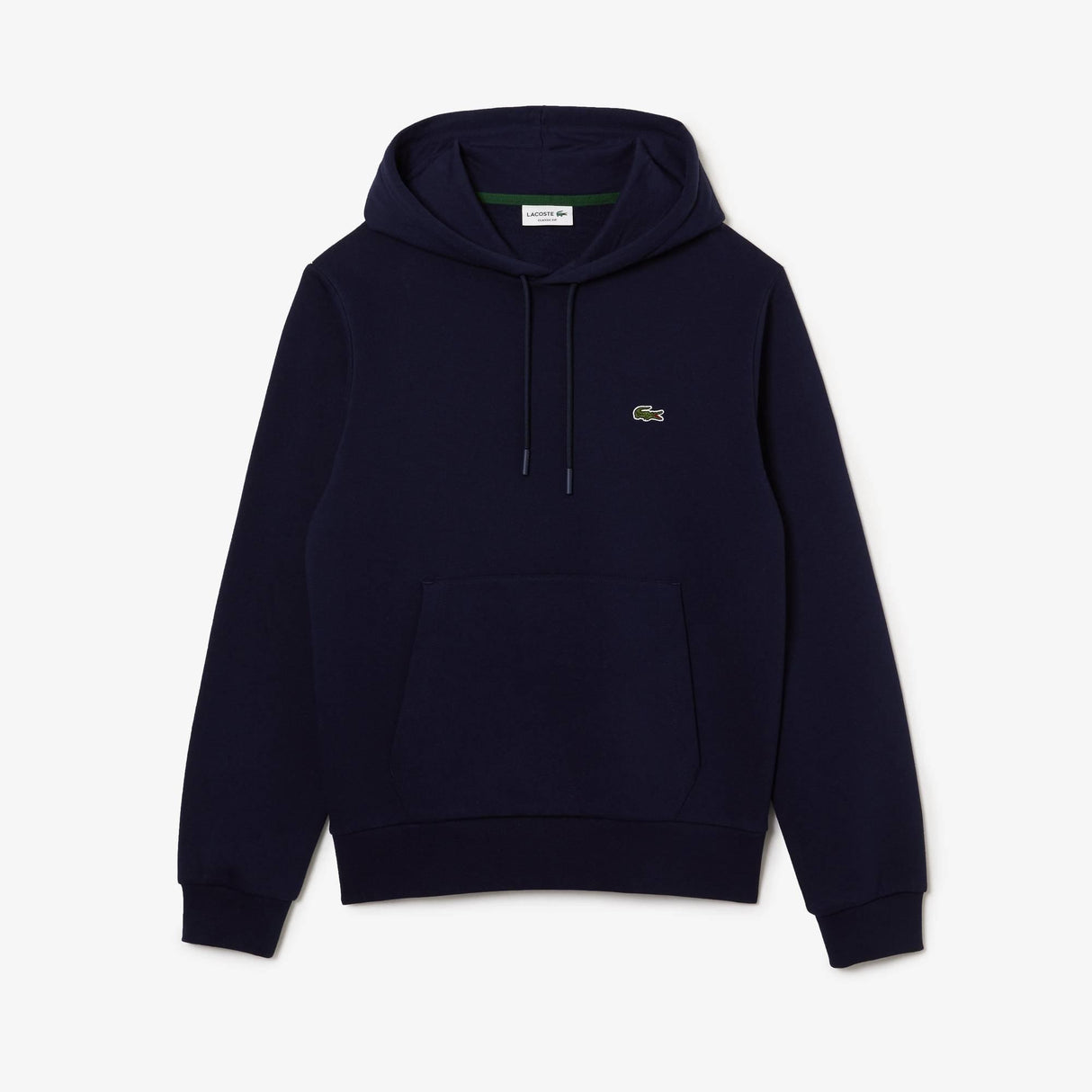 Lacoste Men's Essentials Non Brushed Hoodie Black - Navy