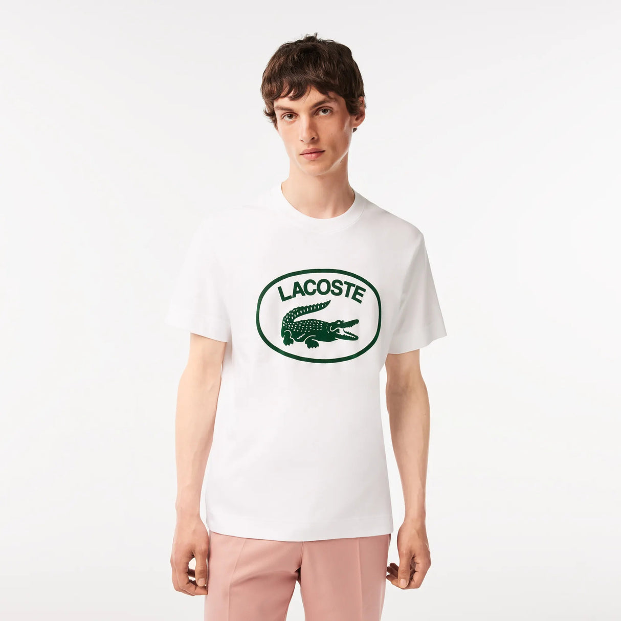 Lacoste Men's Originals Relax Fit Logo T-Shirt - White