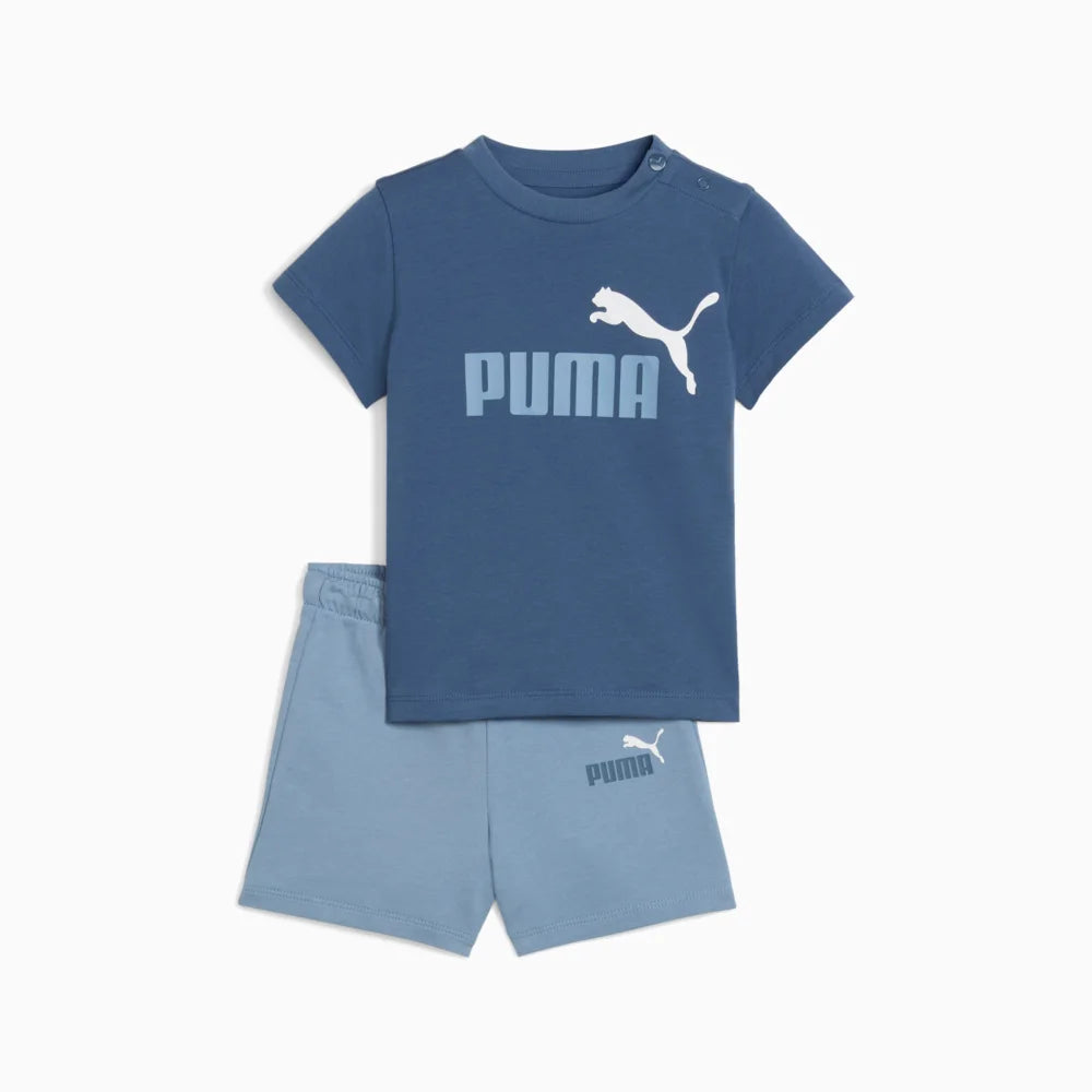 Puma Kids Minicats Essentials Tee and Shorts Set Infant - Dark Indigo