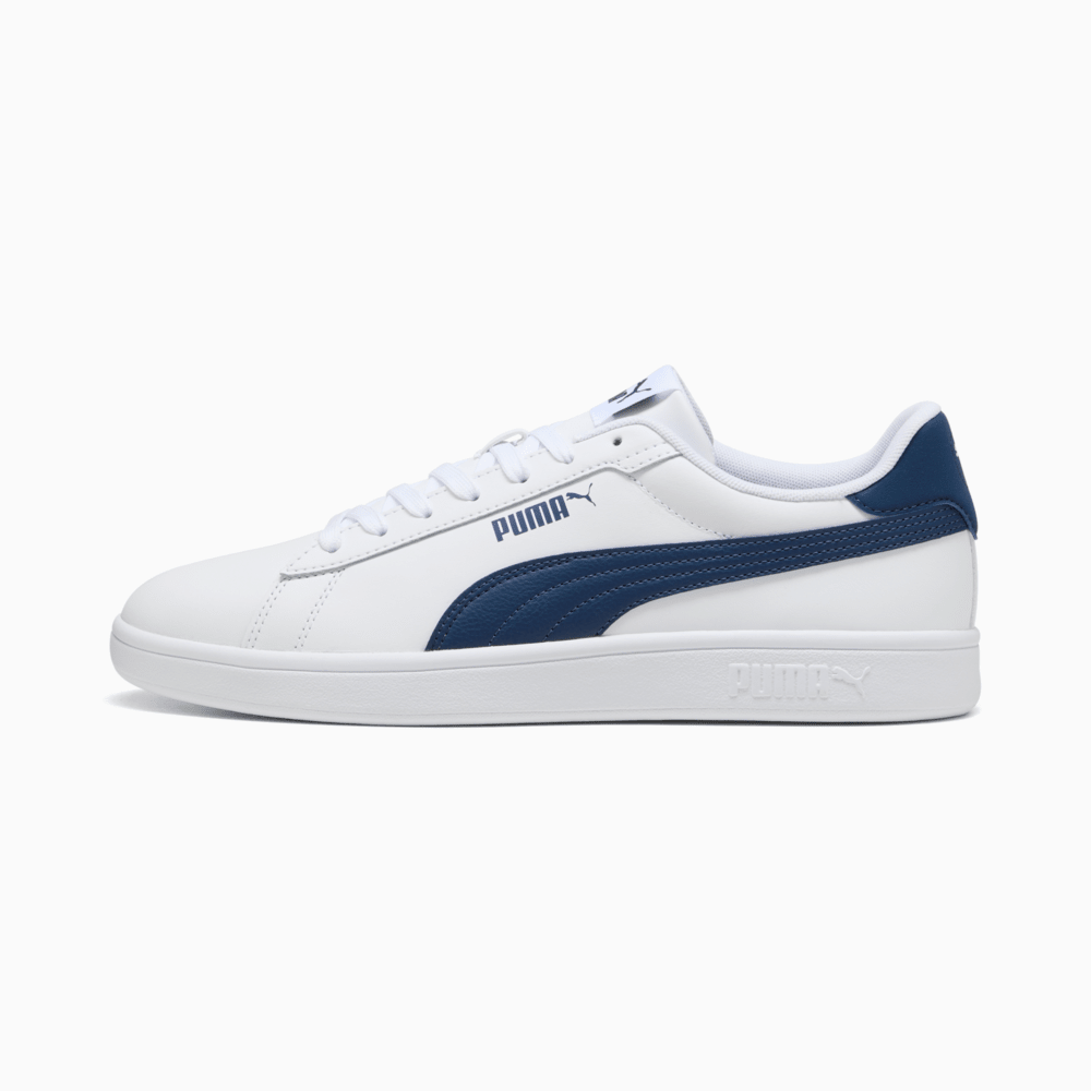 Puma Unisex Puma Smash 3.0 L Sneakers - White/Persian Blue