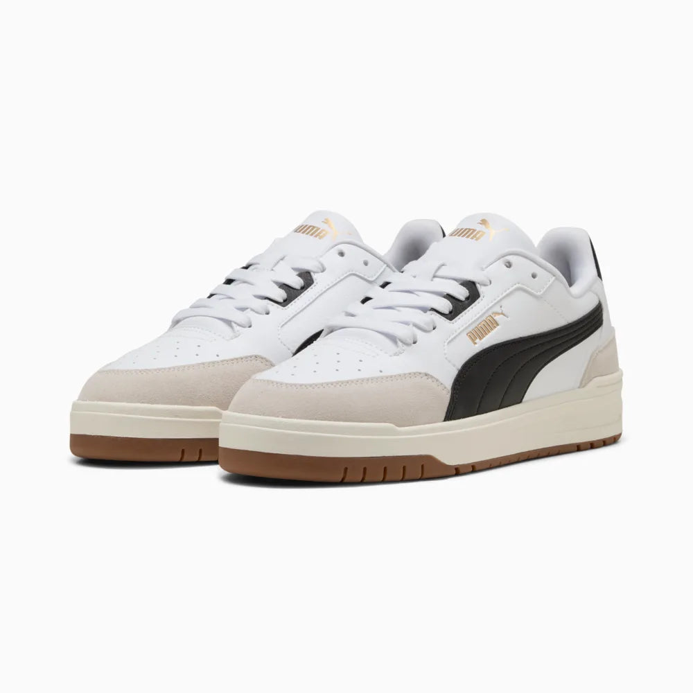 Puma Unisex Shuffle Downtown Og Sneakers - Puma White-Puma Black-Vapor Gray - US