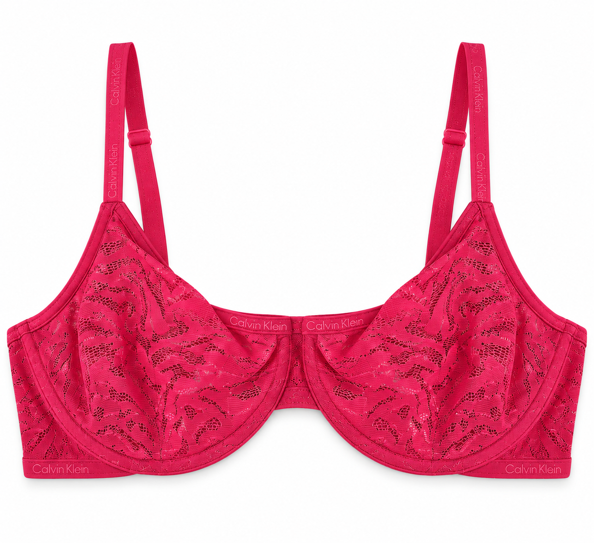 Calvin Klein Women's Intrinsic Lace Demi Bra - Red Bud