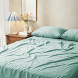 Sheraton Luxury Maison 1000TC Cotton Rich 3 Piece Sheet Set Single Aqua Foam