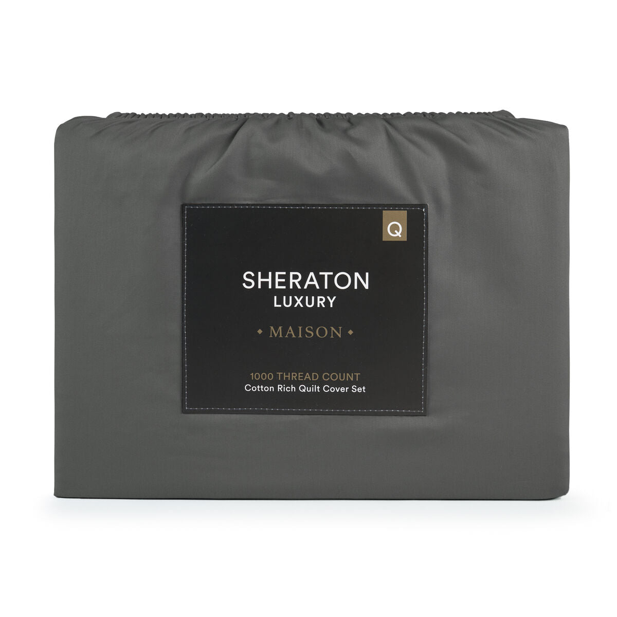 Sheraton Luxury Maison 1000TC Cotton Rich Quilt Cover Set Fossil