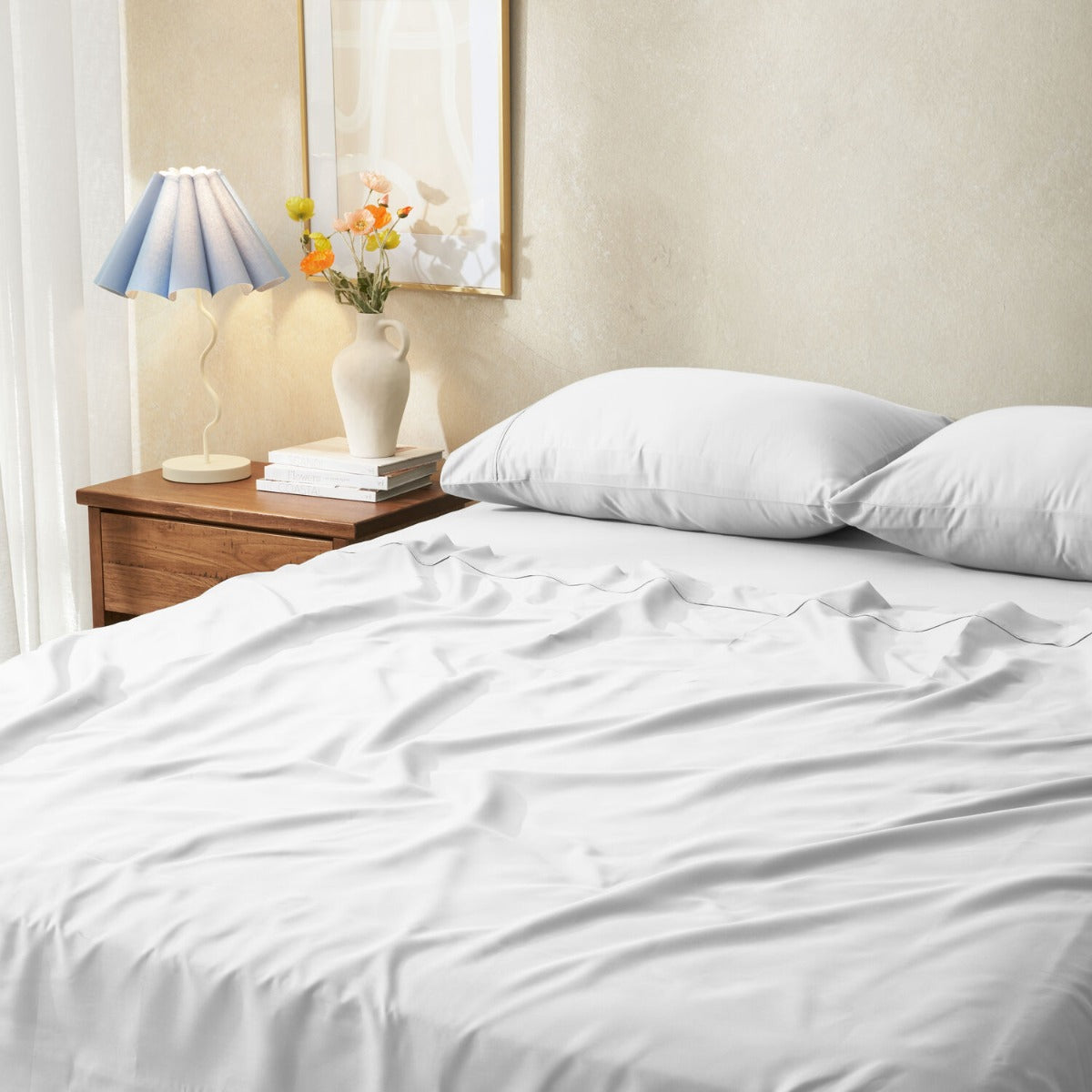 Sheraton Luxury Maison 1000TC Cotton Rich Sheet Set White