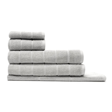 Sheraton Luxury Maison Subway 5 Piece Towel Set Silver Grey - 5 Piece