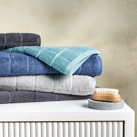 Sheraton Luxury Maison Subway 5 Piece Towel Set Silver Grey - 5 Piece