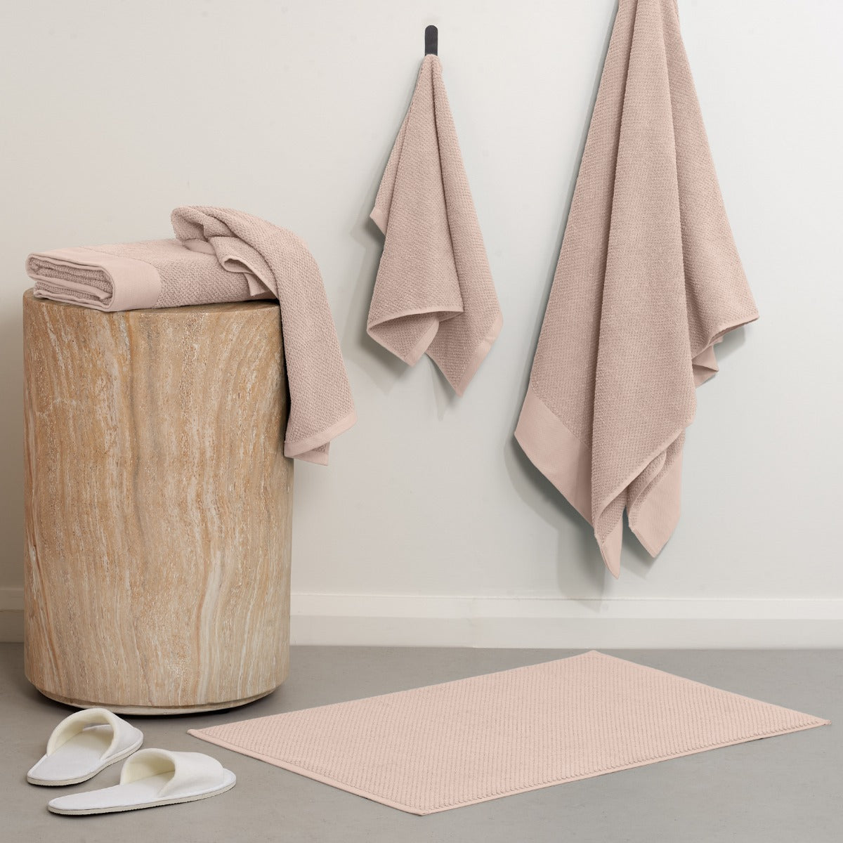 Sheraton Luxury Marlon 5 Piece Towel Pack - Blush - 5 Set