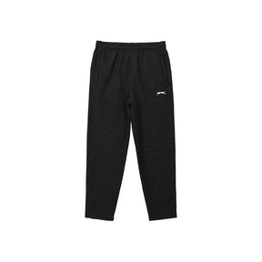 Slazenger Junior Boys Open Hem Fleece Pants in Black