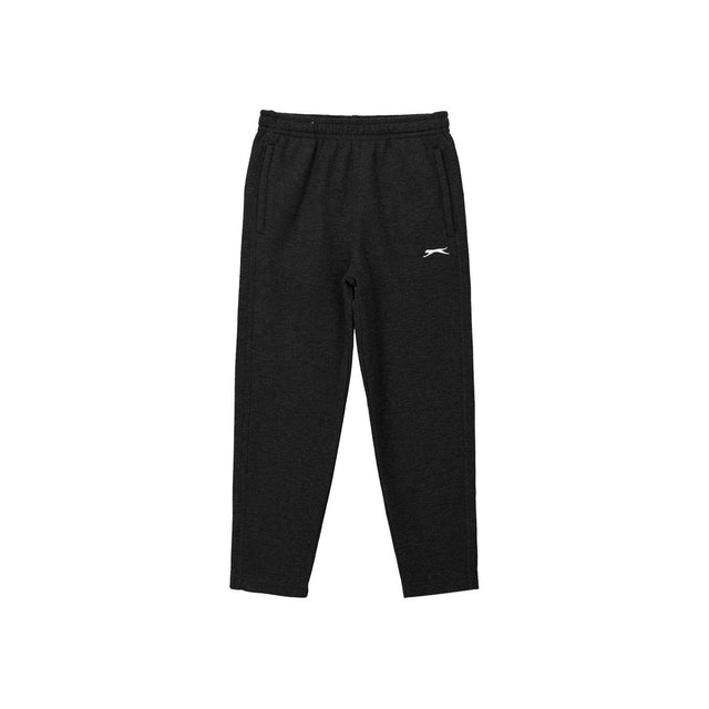 Slazenger Junior Boys Open Hem Fleece Pants in Black