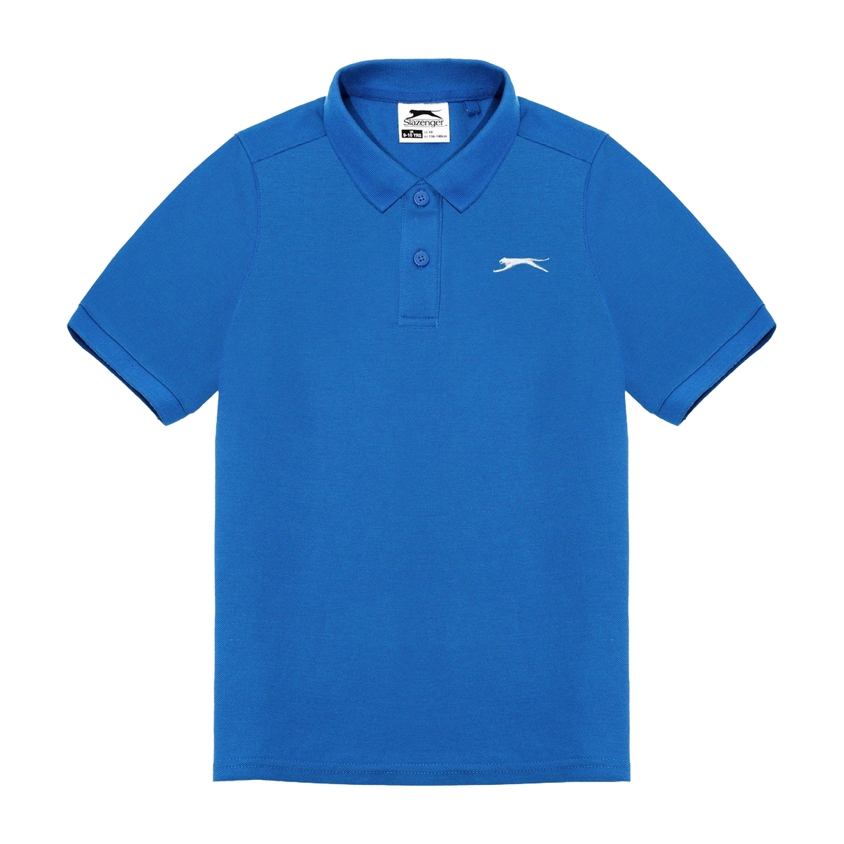 Slazenger Junior Boys Plain Polo Shirt Royal