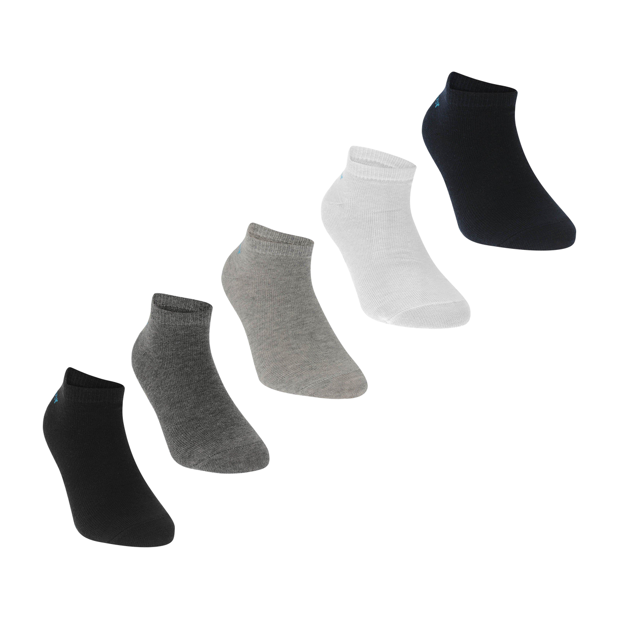 Slazenger Kids Slazenger 5 Pack Trainers Socks Multi Bright Assortment - Chd C8