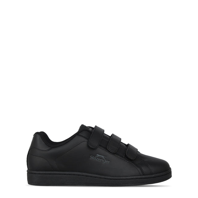Slazenger Men's Ash Strap Trainers Black/Charcoal