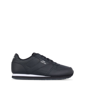 Slazenger Men's Classic Low Top Leather Sneakers Trainers Blue Navy/White